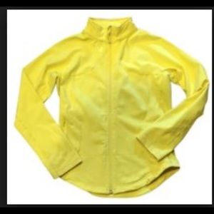Yellow Lululemon running jacket